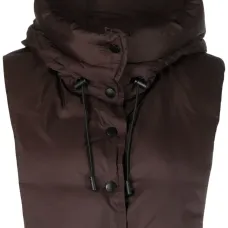 Дутая манишка с капюшоном