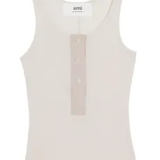 Топ в рубчик на пуговицах