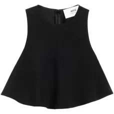 Расклешенная укороченная блузка