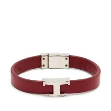 Кожаный браслет с логотипом