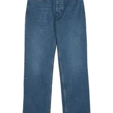 Прямые джинсы средней посадки