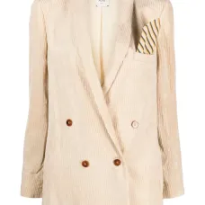 Двубортный вельветовый блейзер Двубортный вельветовый блейзер