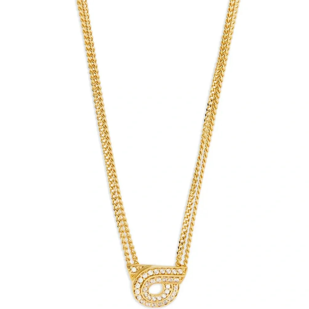 Многослойное колье с подвеской Gancini Многослойное колье с подвеской Gancini