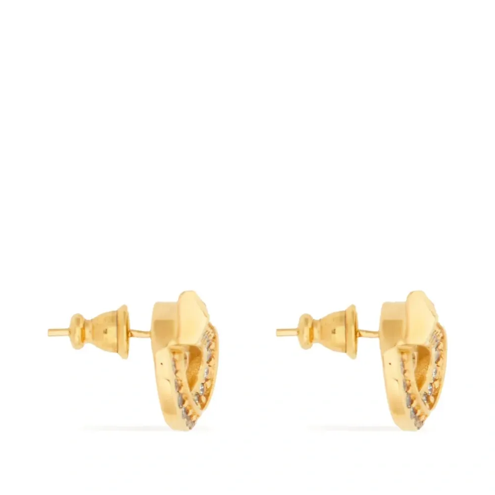 Серьги Gancini со стразами