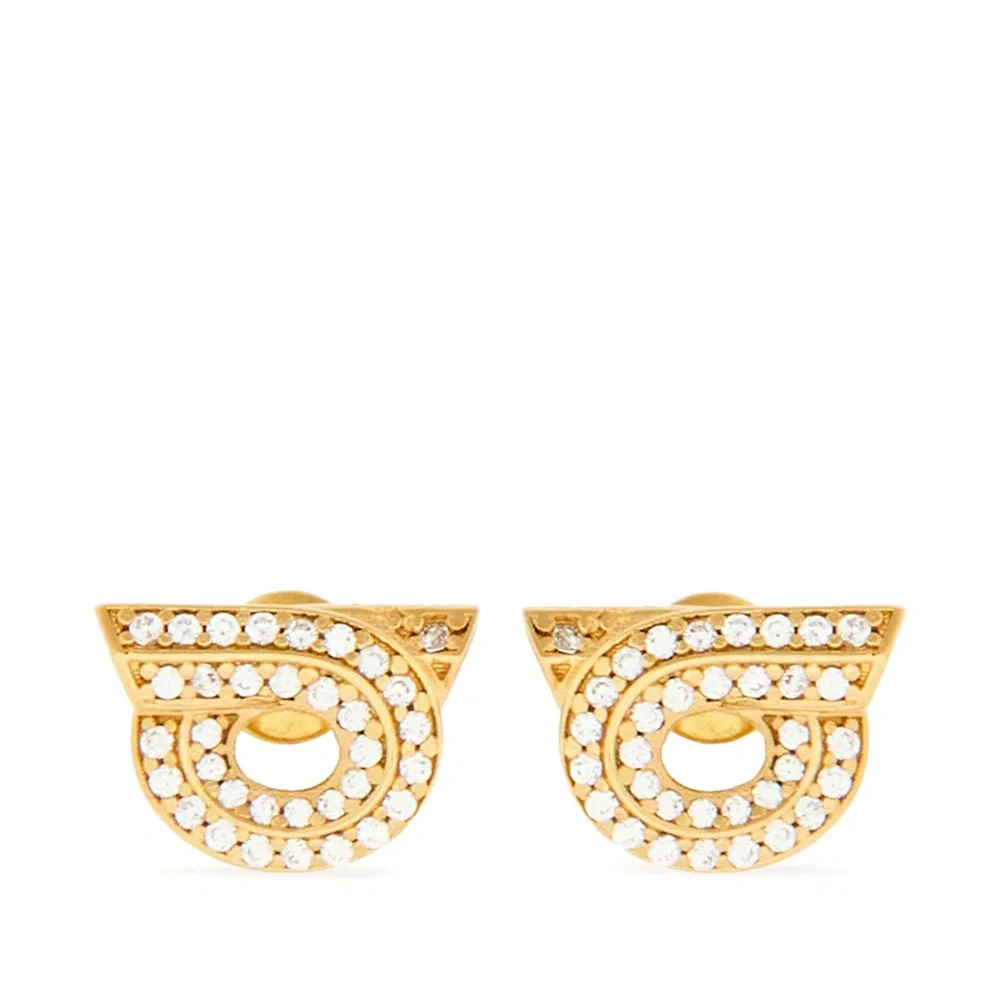 Серьги Gancini со стразами