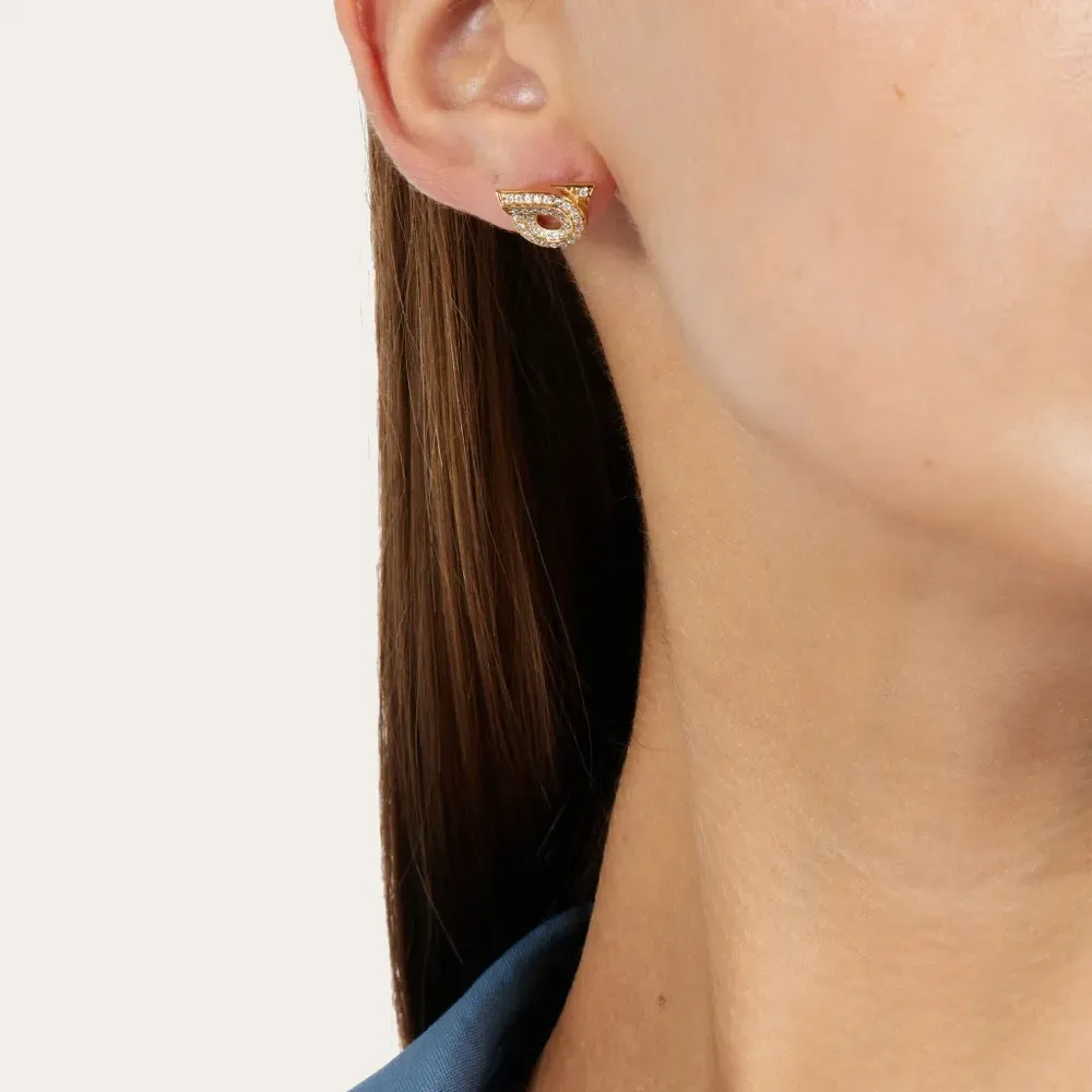 Серьги Gancini со стразами