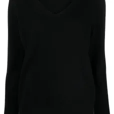 Кашемировый джемпер с V-образным вырезом