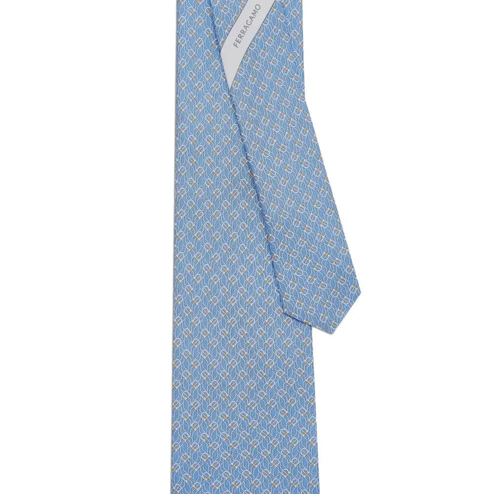 Шелковый галстук с принтом