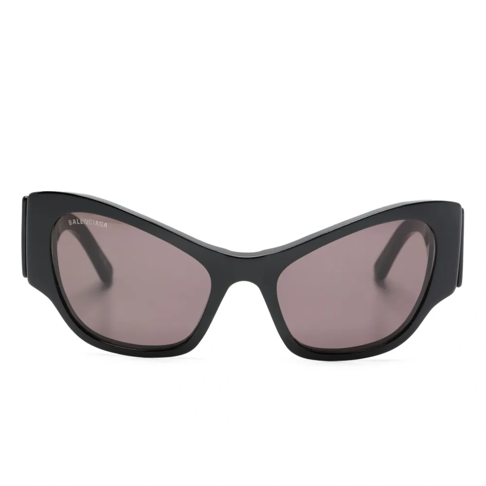 Солнцезащитные очки в оправе 'кошачий глаз' с логотипом Солнцезащитные очки в оправе 'кошачий глаз' с логотипом