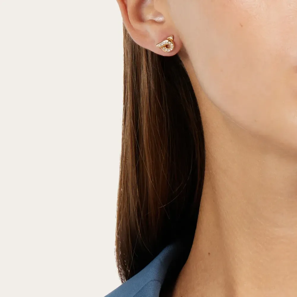 Серьги Gancini со стразами