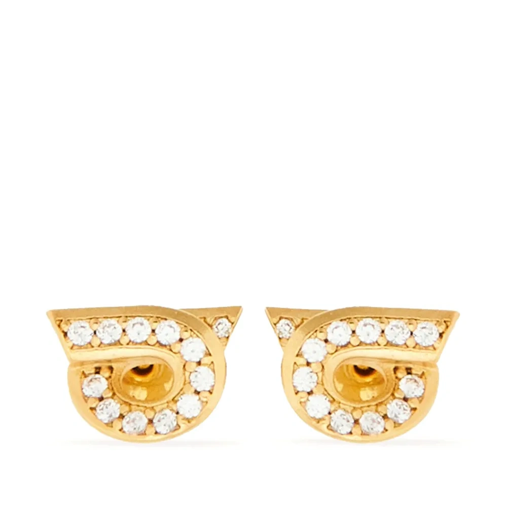 Серьги Gancini со стразами