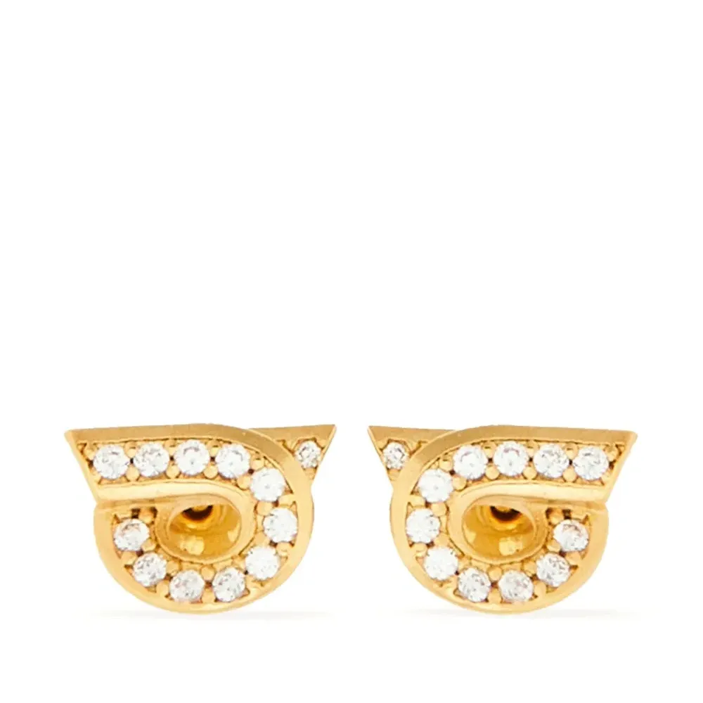 Серьги Gancini со стразами