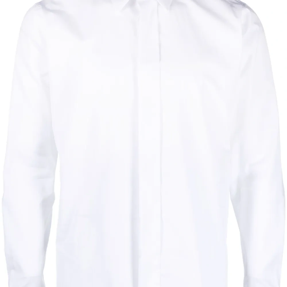 Поплиновая рубашка на пуговицах