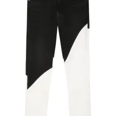 Джинсы скинни в стиле колор-блок