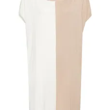 Трикотажное платье в двух тонах