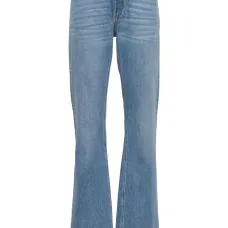 Расклешенные джинсы с завышенной талией