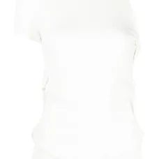 Футболка асимметричного кроя с драпировкой