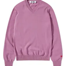 Свитер с V-образным вырезом и логотипом