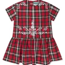 Платье в клетку тартан