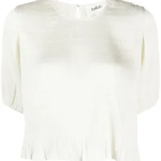 Блузка с короткими рукавами и сборками