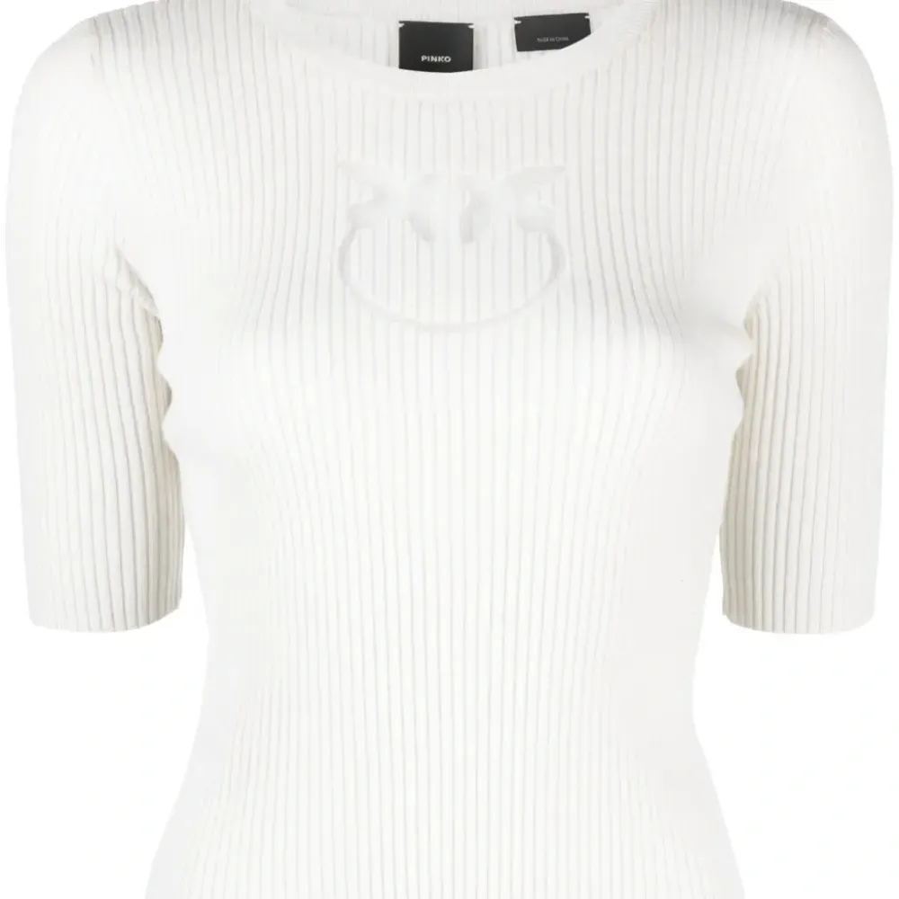 Шерстяной топ с логотипом