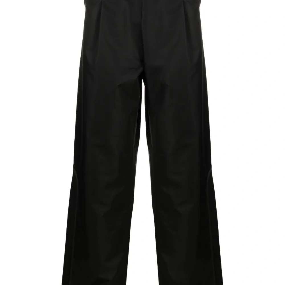 Прямые брюки с эластичным поясом