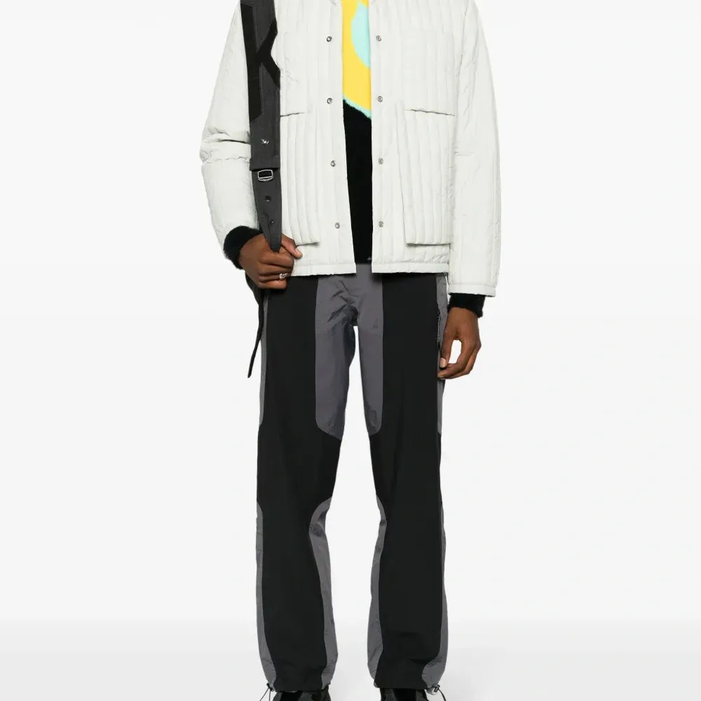 Брюки в стиле колор-блок