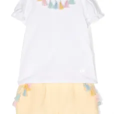 Комплект из футболки и шортов с кисточками