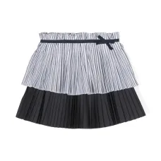 Многослойная юбка со складками