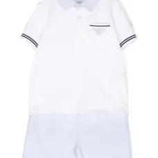 Комплект из шортов и футболки с вышивкой