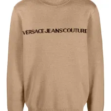 Джемпер с высоким воротником и логотипом