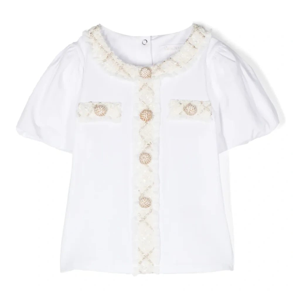 Футболка с окантовкой из букле