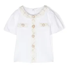 Футболка с окантовкой из букле Футболка с окантовкой из букле