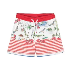 Плавки-шорты с графичным принтом