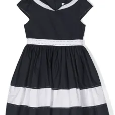 Платье без рукавов с воротником поло