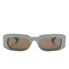 Солнцезащитные очки в прямоугольной оправе с логотипом