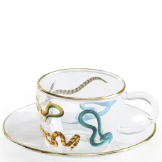 Набор из двух чашек для кофе с принтом Snake