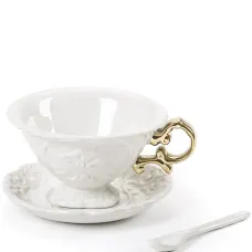 Набор Wares из двух чайных чашек с тиснением