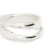 M1726 double band silver ring