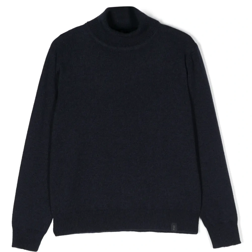 Roll-neck knitted jumper