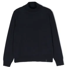 Roll-neck knitted jumper
