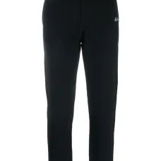 Logo-embroidered cotton track pants