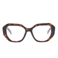 Очки в геометричной оправе черепаховой расцветки