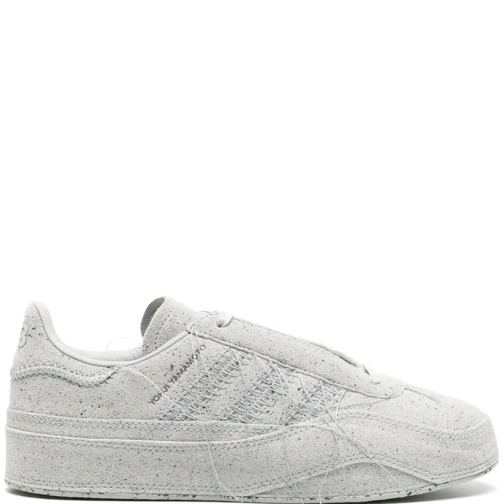 Gazelle suede lace-up sneakers