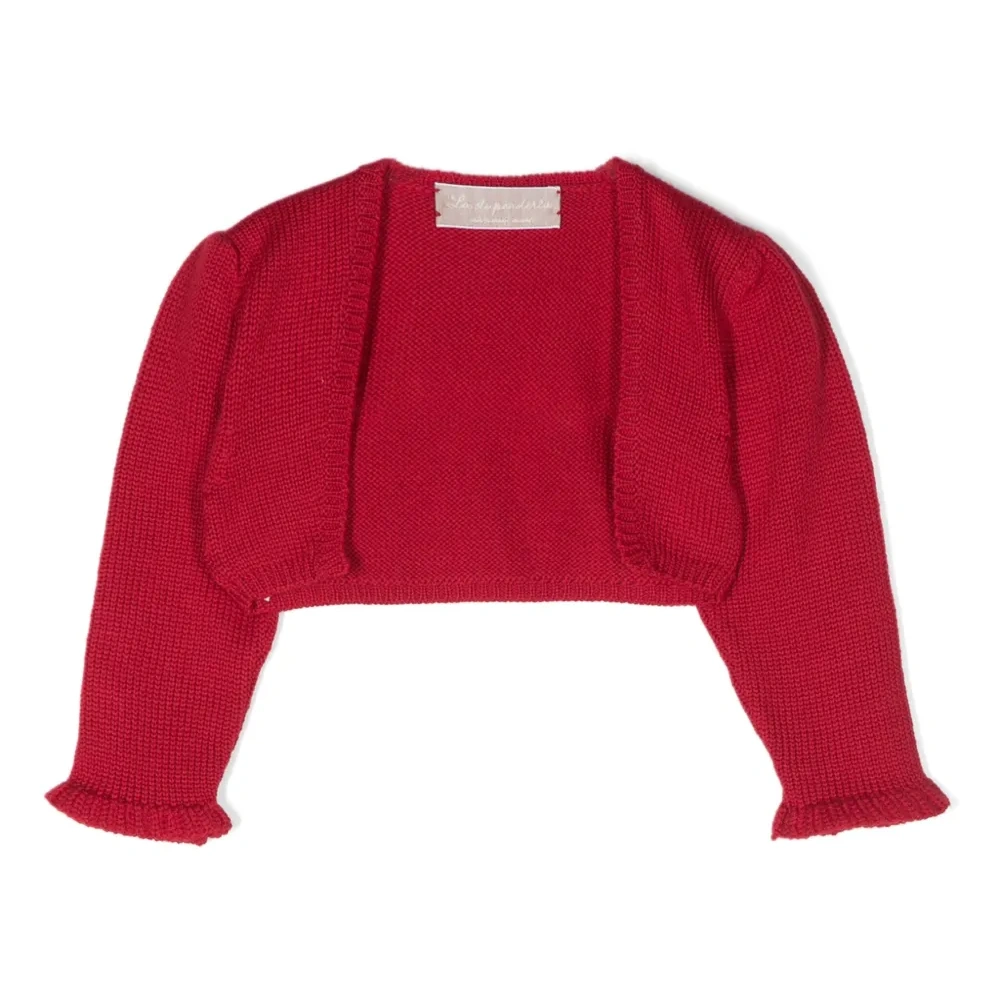 Ribbed-trim cropped cardigan