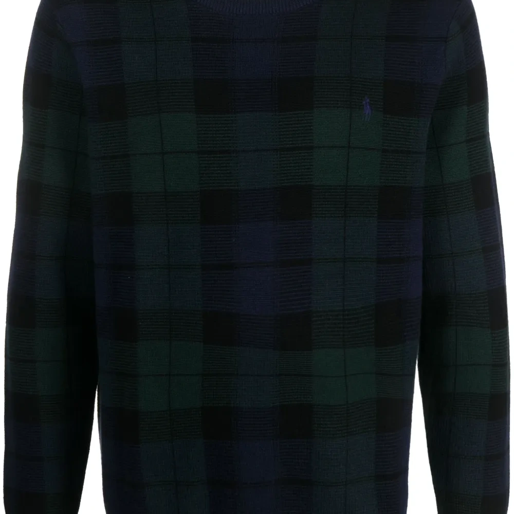 шерстяной джемпер в клетку