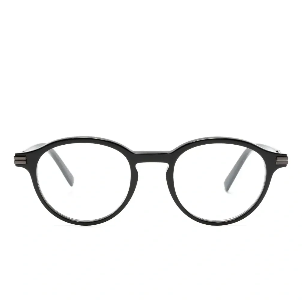 Очки в круглой оправе с логотипом