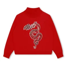 Джемпер с высоким воротником и логотипом