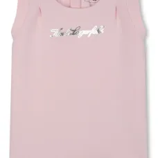 Платье без рукавов с логотипом