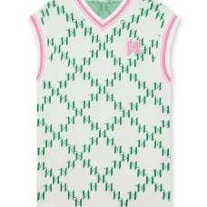 Жаккардовое платье с монограммой